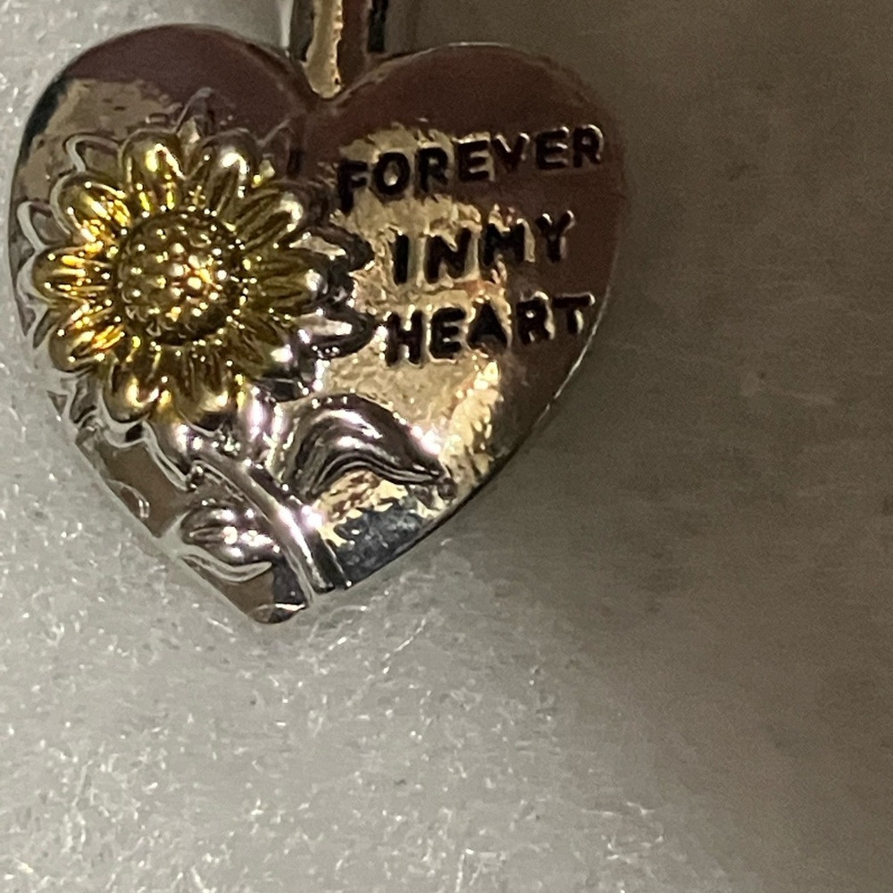 Sunflower Forever In My Heart Cremation Urn Necklace